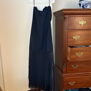Anthropologie Black Strapless Dress